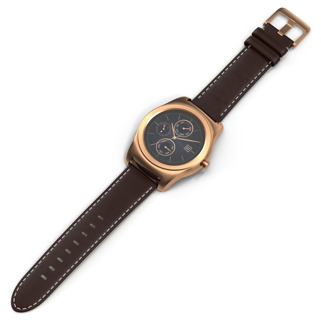 LG Watch Urbane Gold 3D Model 3D model preview