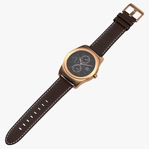 LG Watch Urbane Gold 3D Model
