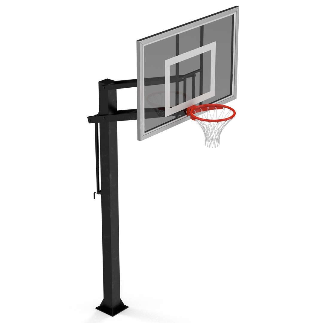 3d Basketball Hoop 4 Modeled Model