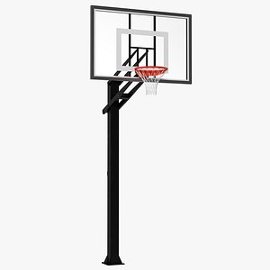 3d basketball hoop 4 modeled model