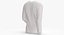 3D Long Sleeve Worn Male Crew Neck Pose 02 White Blank and Branded Heather