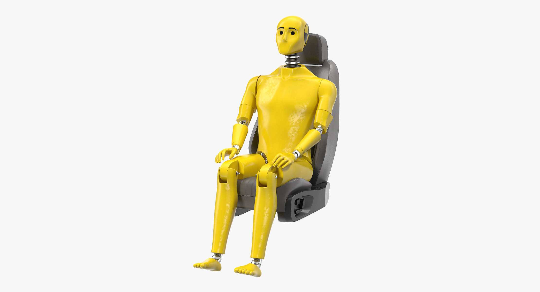 3D crash test dummy car seat TurboSquid 1359653