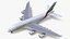 エミレーツ航空エアバスA380、Cinema 4D用にリグを装着