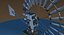 3D windmill wind model