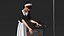 Housekeeper with Trouser Press and Clothes Rack 3D model