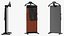 Housekeeper with Trouser Press and Clothes Rack 3D model