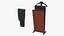 Housekeeper with Trouser Press and Clothes Rack 3D model