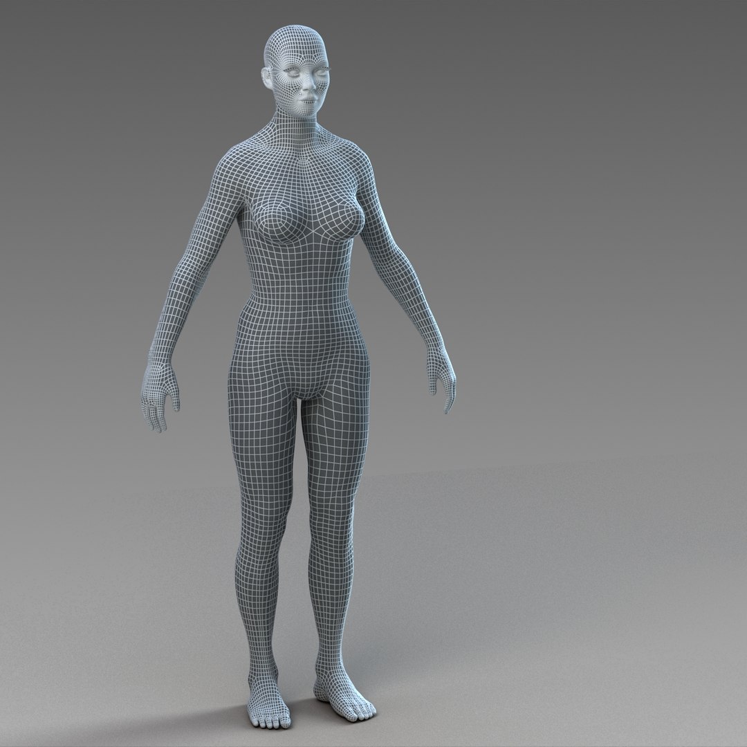 3d Model Female Body