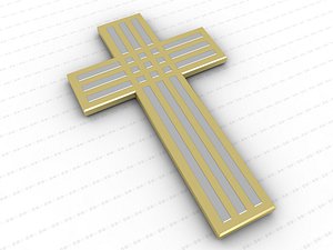 cross 3D model