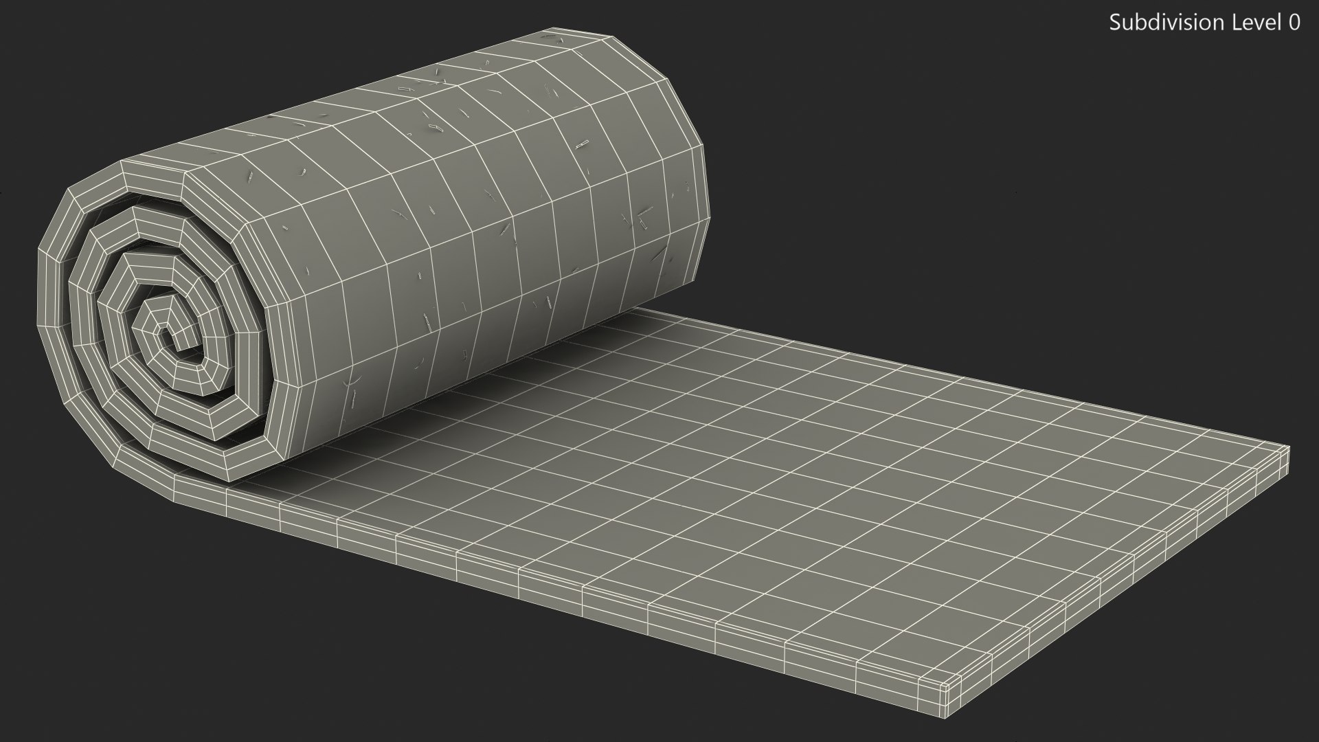 3D Lawn Turf Roll Fur model - TurboSquid 1882218