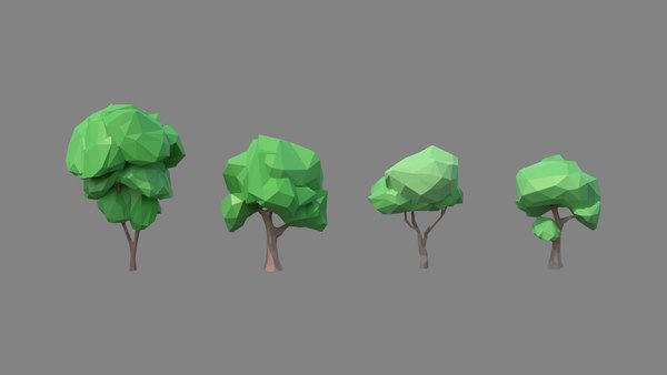 3D model low poly vegetation 1 - TurboSquid 1781515