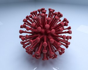 Microbiology Models-Virus  Low-poly