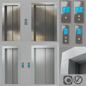 Doors with lining and post call of the elevator