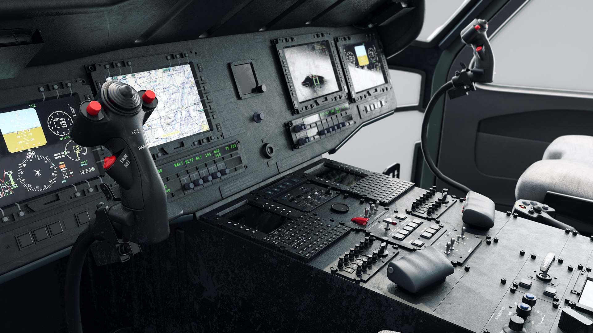 UH 60M Digital Cockpit 3D Model - TurboSquid 2214806