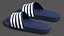 Pantuflas Chanclas de Goma Azul Oscuro