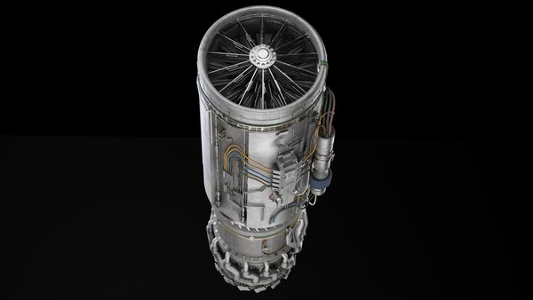 modelo 3d Motor turborreactor - TurboSquid 2042803