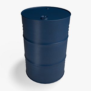 Blue Oil Drum 3D model