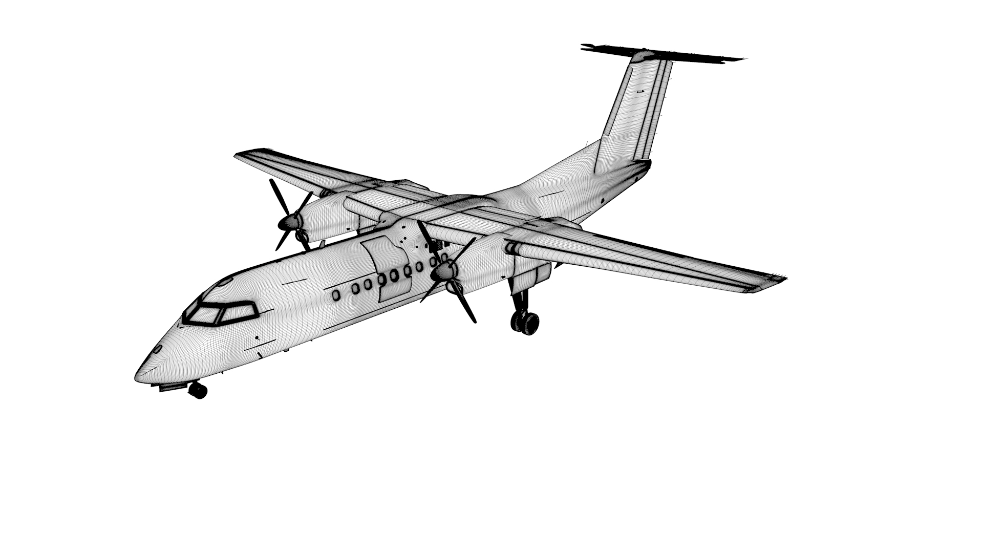3D Air New Zealand Bombardier De Havilland Canada DHC-8 Q300