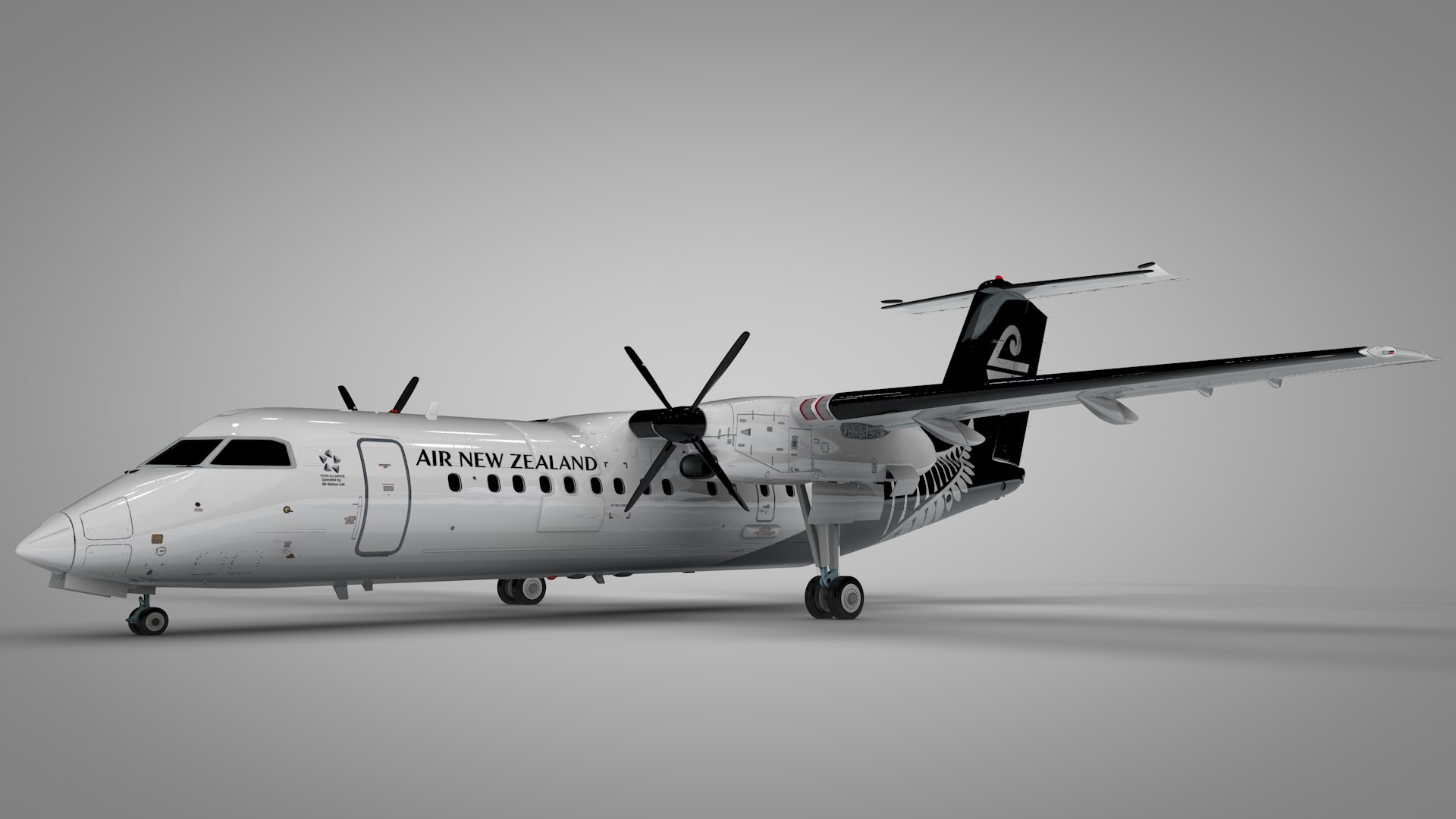 3D Air New Zealand Bombardier De Havilland Canada DHC-8 Q300 Dash