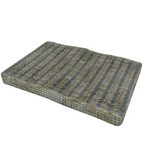 3D model old mattress 03