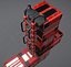Sci-Fi Ladders and Stairs Red