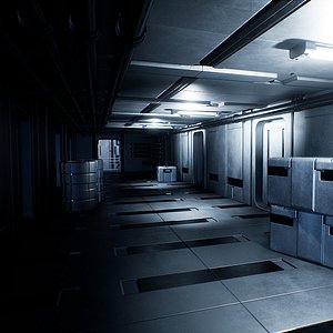 3D sci-fi interior pack