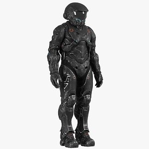 3D model Combat Suit Game Ready1