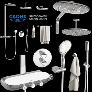 grohe shower set accessories 3D model