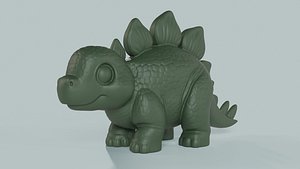 Baby Stegosaurus model