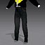 Blazer amarelo e jeans