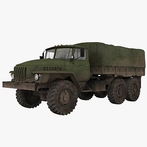 3ds max russian army 6x6 truck