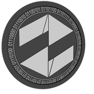 3D model turret black coin