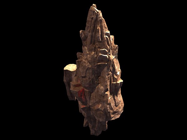 3D landscape nature rock model