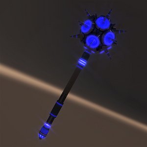 3D SciFi Spiked Club V2