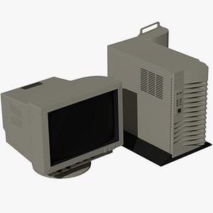 CRT PC Server Block 3D