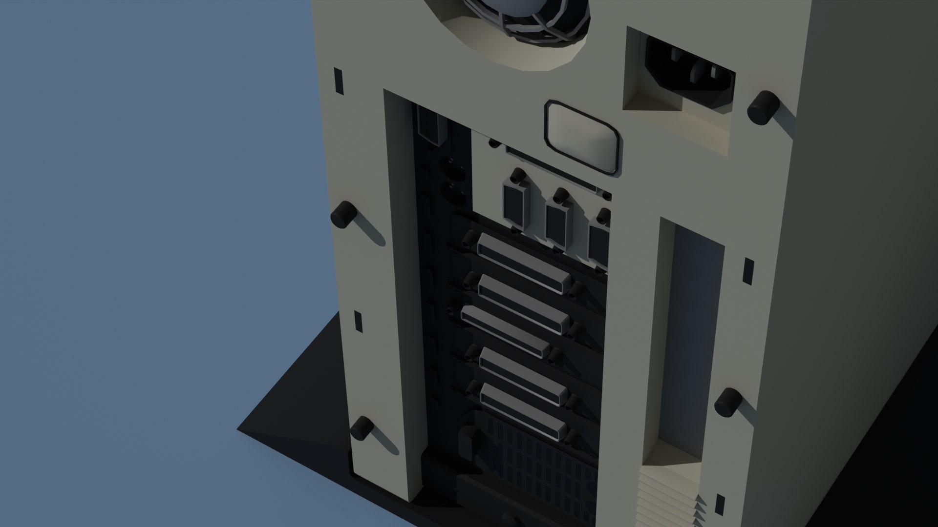 CRT PC Server Block 3D - TurboSquid 2338483