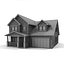 two-story cottage 3d model