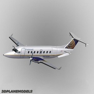 beechcraft 1900d continental connection 3ds