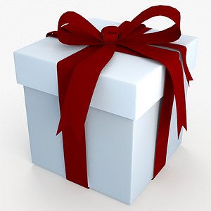 3d christmas gift present box