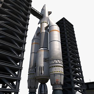 Rocket Spaceship with interior