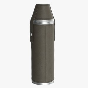 Flask glasses leather cover