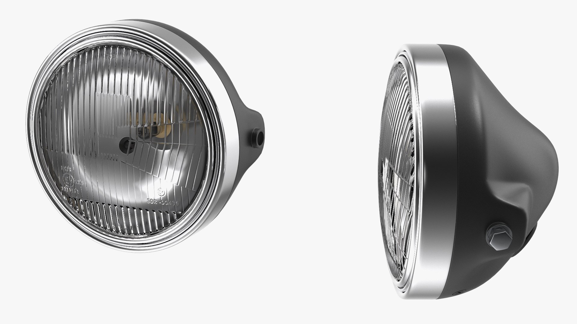 Motorcycle Headlight Pair White 3D Model - TurboSquid 2268606