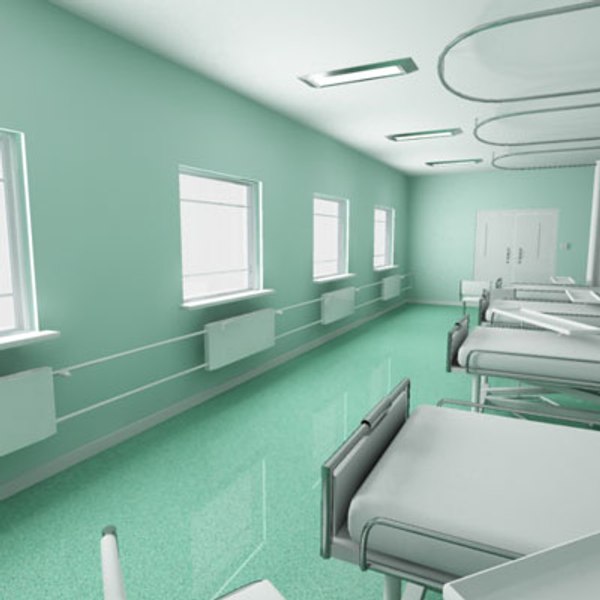 ward hospital 3d max