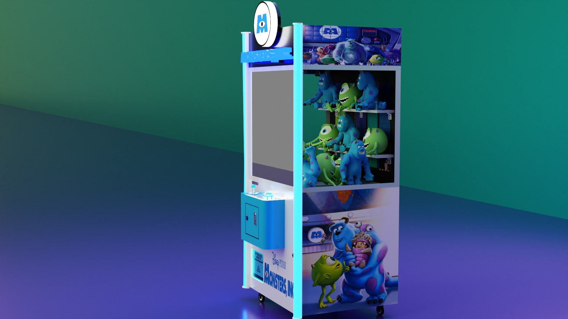 Monsters Inc Claw Machine 3D - TurboSquid 2118508