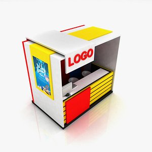 3D Summer Beach Kiosk