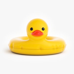 3D Duck Pool Float Inflatable Toy Swimming Tube model