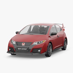 Honda Civic typeR 2016 lowpoly