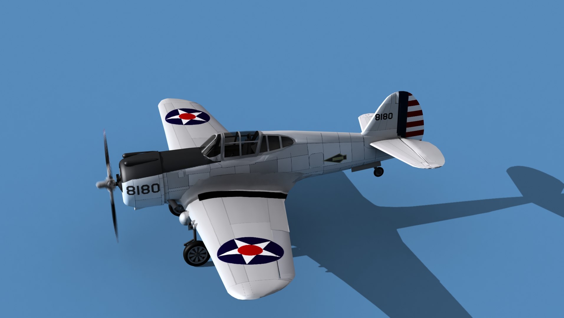 Curtiss P-36C Hawk V02 USAAF 3D - TurboSquid 1914189
