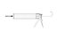 Sealant skeleton gun with cartridge