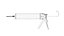 Sealant skeleton gun with cartridge